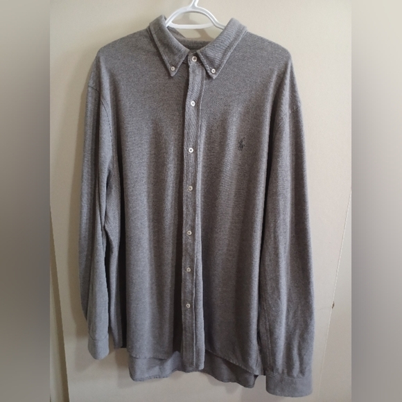 Polo Ralph Lauren Size XXL Featherweight Mesh Knit Long Sleeve Shirt Heritage - Picture 2 of 10